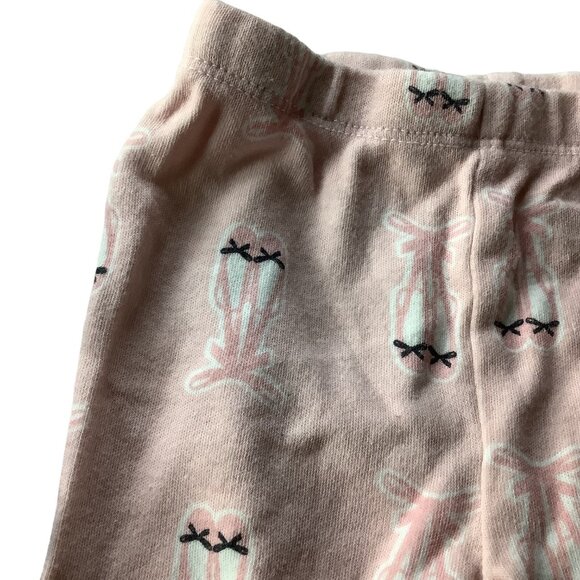Lot of 2pc PS By The Peanutshell Baby Girl Pants 6M Polka Dot & Ballerina Prints - Picture 6 of 12